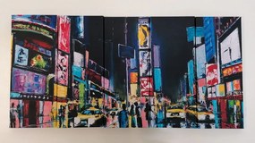 Quadri 5 pezzi – New York colorata