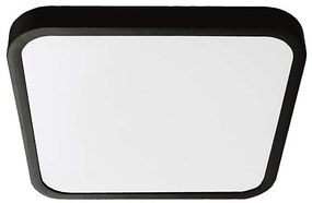 Plafoniera LED bagno 18W 230V IP44 6500K 25x25 cm nera