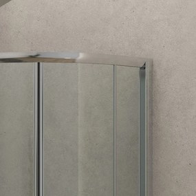 Box doccia basso 90x90cm semicircolare altezza 170cm | K400 - KAMALU
