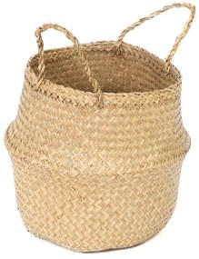 Cesto portaoggetti in seagrass chiaro , ⌀ 27 cm - Compactor