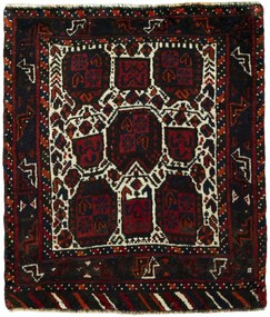 Shiraz Tappeto persiano 70x80 Rosso (Iran) Annodato A Mano