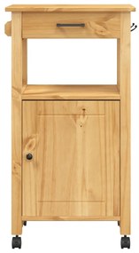 Carrello da cucina monza 48x40x90 cm in legno massello di pino