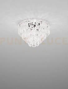 Giogali lampadadario a soffitto 50 bianco e cromo lucido 4 luci att...