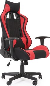Sedia da ufficio Cayman in rosso/nero - H128 cm
