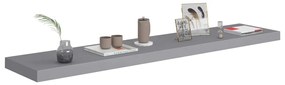 Scaffale a parete grigio 120x23,5x3,8 cm in mdf