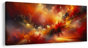 Quadro su tela – Tempesta astratta ardente