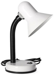 Lampada da tavolo SMIESZEK 1xE27/40W/230V bianco