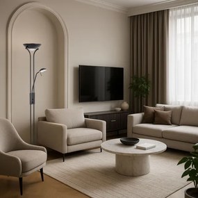 Brilagi - Lampada da terra dimmerabile SCARLETT 1xR7s/230W/230V + 1xG9/40W nera