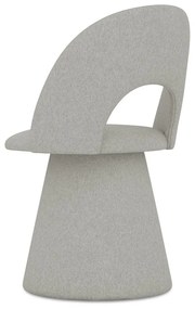 Sedia da pranzo grigio chiaro in imbottito Kalo – Makamii