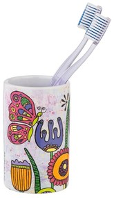 Tazza in ceramica per spazzolini da denti Rollin'Art Full Bloom - Wenko