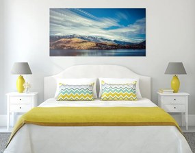 Quadro su tela – Sole al tramonto sopra il lago