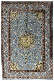 Kashmar Tappeto 200x300 Blu (Iran) Annodato A Mano