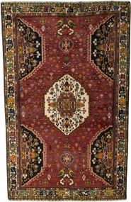 Shiraz Tappeto 260 x 160 Rosso (Iran) Annodato A Mano