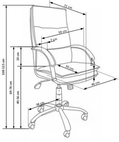 Sedia da ufficio LOMI nera