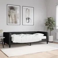 Divano Letto con Materasso Nero 90x190 cm in Tessuto 3196572