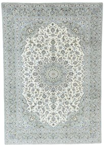 Kashan Tappeto 360x250 Beige (Iran) Annodato A Mano