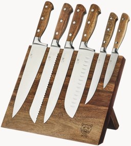 Set ceppo per coltelli in legno di acacia con coltelli Vantaa 7 pz