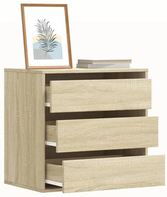 Cassettiera Angolare Rovere Sonoma 60x41x58cm Legno Multistrato /