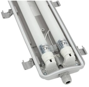 Brilagi -Lampada fluorescente tecnica LED OPTIMA T8 2xG13/18W/230V 4000K IP65 128 cm