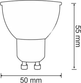Lampadina LED GU10/7W/230V 4000K