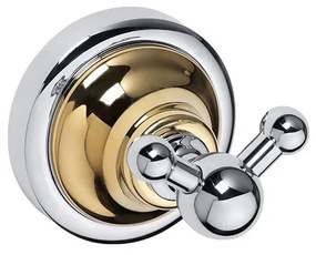 Gancio 6,5x6,5 cm, finitura argento/oro