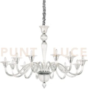 Brigitta lampadario a sospensione in vetro 12 luci attacco e14 d.12...