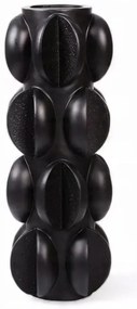 Vaso 37x15 cm resina/nero opaco