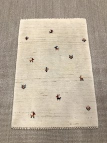 Gashguli Tappeto 90x60 Beige (Iran) Annodato A Mano