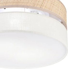 Plafoniera SIRJA DOUBLE BOHO 2xE14/15W/230V Ø 35 cm beige/crema