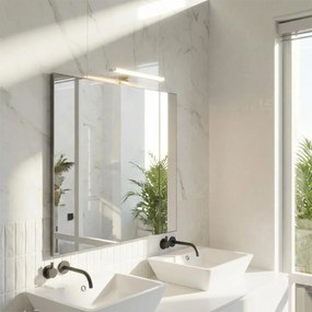 Lampada LED da Specchio 35cm 4W Bidirezionale IP44 Tripla Installazione Colore Bianco Caldo 3.000K