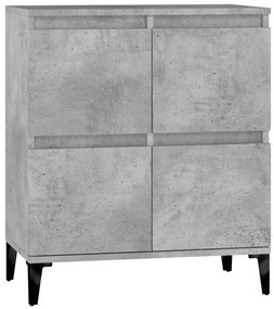 Credenza grigio cemento 60x35x70 cm in legno multistrato