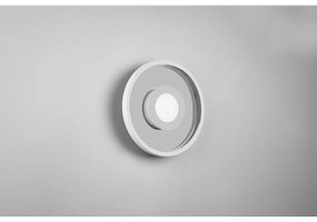 Apparecchio da soffitto in metallo LED in argento lucido ø 30 cm Ascari - Trio