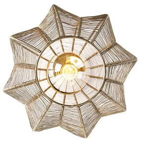 Plafoniera industriale bronzo con nero - Dong