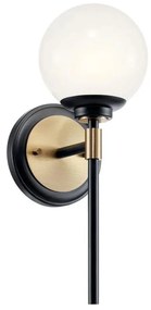 Kichler KL-BENNO1-BK-CPZ - Lampada da bagno LED BENNO 2xG9/3W/230V dorata IP44