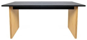 Tavolo da pranzo con piano in rovere 90x160 cm Stripe - Woodman