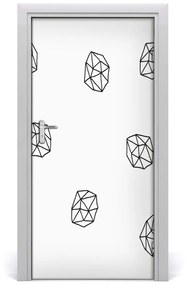 Adesivo per porta Modello astratto 85x205 cm