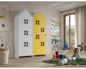 Armadio per bambini giallo e bianco 115x171,5 cm CASAMI BRUGES - Vipack