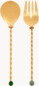 Set di 2 posate da insalata in acciaio inossidabile Torchon