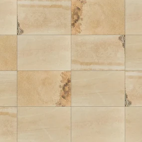 Lastra di cemento Monviso Fossil in gres naturale giallo L 90 x L 60 cm, spessore 20 mm, 24 pezzi