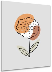 Stampa su tela – Fiore minimalista No2