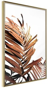 Poster  Copper Palm  Cornice Quadri Cornice d'oro, Larghezza x Altezza Home decor 40x60