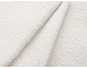 Divano letto bianco in tessuto bouclé 247 cm Jodie - Micadoni Home