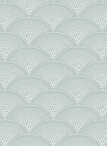 Cole & Son Carta da parati Feather Fan Icons - Seafoam