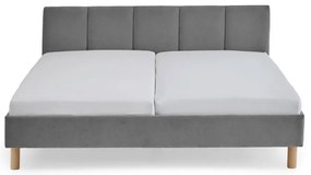 Letto matrimoniale imbottito grigio rete non inclusa 180x200 cm Joker – Meise Möbel