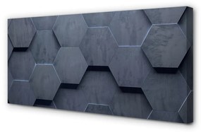 Quadro su tela Fette di cemento in pietra 100x50 cm