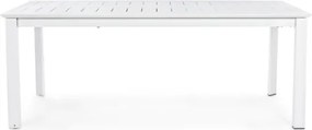Tavolo Allungabile In Alluminio Bianco Per Esterni 110x200-300 Konnor Bizzotto