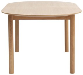 Tavolo da pranzo pieghevole con piano in rovere decorato in colore naturale 100x190 cm Gallina - Unique Furniture