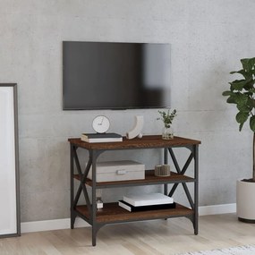 Mobile Porta Tv Rovere Marrone 60x40x50 Cm İn Legno Multistrato /