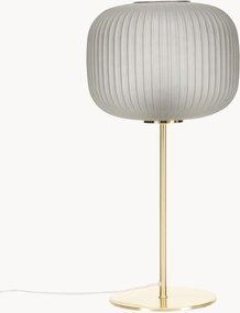 Lampada da tavolo grande con paralume in vetro Sober