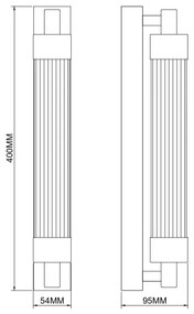 Zuma Line 003064-034730 - Lampada da parete LED KALIA LED/8W/230V ottone